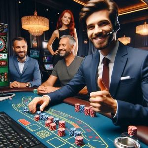 live dealer in professional casino
