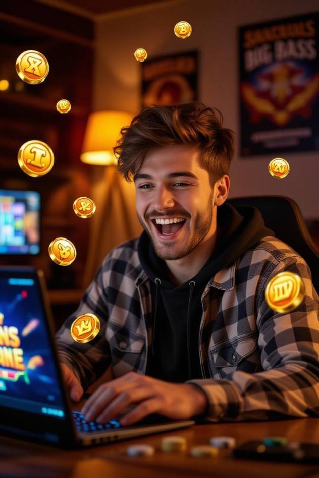 young gamer playing pragmatic play games
