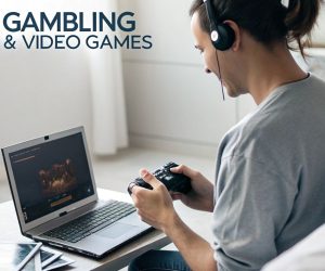 A gambler who play games on laptop