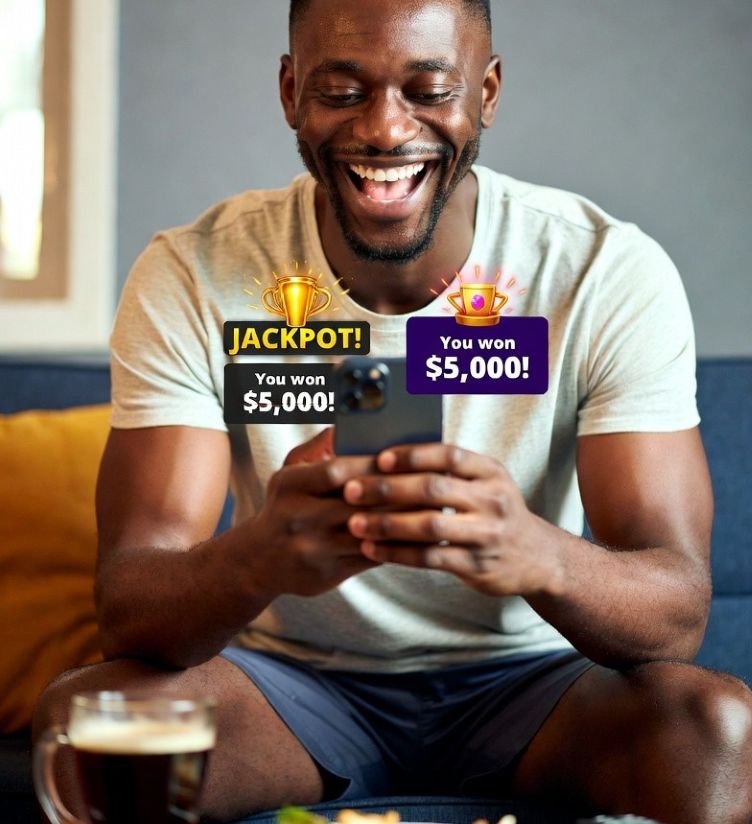 player winning jackpot on lottery